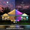 Permanent Outdoor Lights RGB Eaves Lights Bluetooth IP67 Waterproof APP&Remote Control Music Sync Timer for Party Holiday Decor