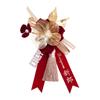 Exquisite Wedding Boutonniere Set: Red Lapel Flowers for Groom, Bride, Family, Best Man, Bridesmaid