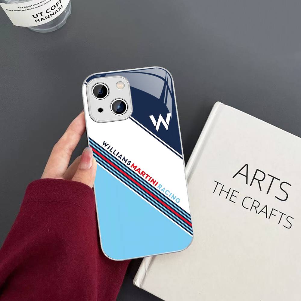 Закаленное стекло MartiniES Racing для iPhone 14 13 12 11 Pro Mini XS MAX 14Plus X XS XR Чехлы