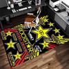 1 шт. Ковер с принтом логотипа Rockstar - Мягкий, Моющийся, Нескользящий Коврик для Помещений для Офисных Стульев, Гостиной, Домашнего Офиса, Декоративный Ковер