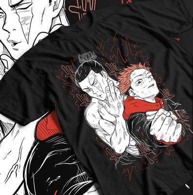 Футболка Yuji Itadori Aoi Jujutsu Kaisen Gojo Horror Anime Подарочная рубашка всех размеров