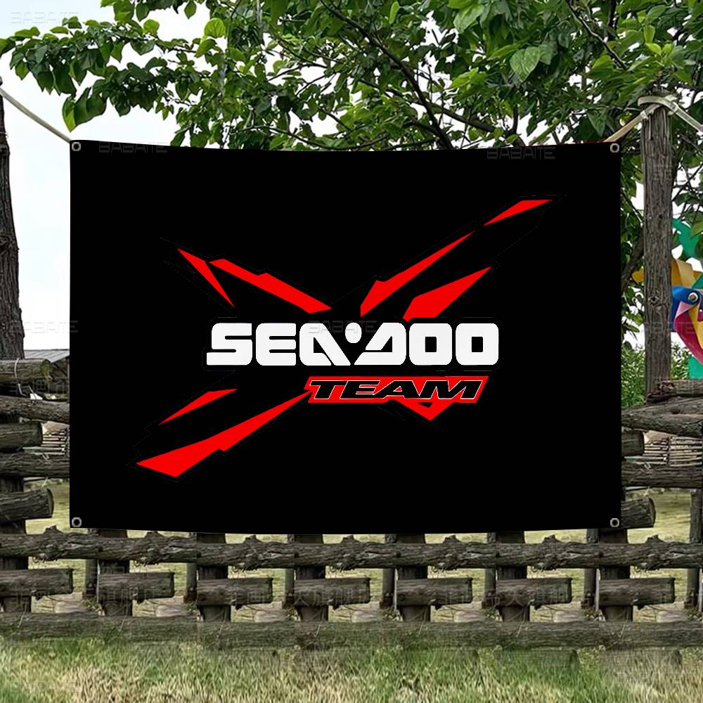 S-Sea D-Doo Seadoo Cartoon Flag Wall Hanging Banner Decoration Household Home Decor