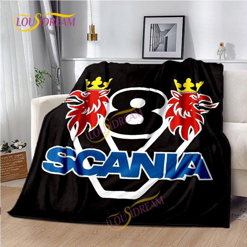 Одеяло Scania для грузовика, домашняя простыня, чехол для дивана, гостиная, офис, одеяло для обеденного перерыва, мягкое повседневное моющееся термоодеяло