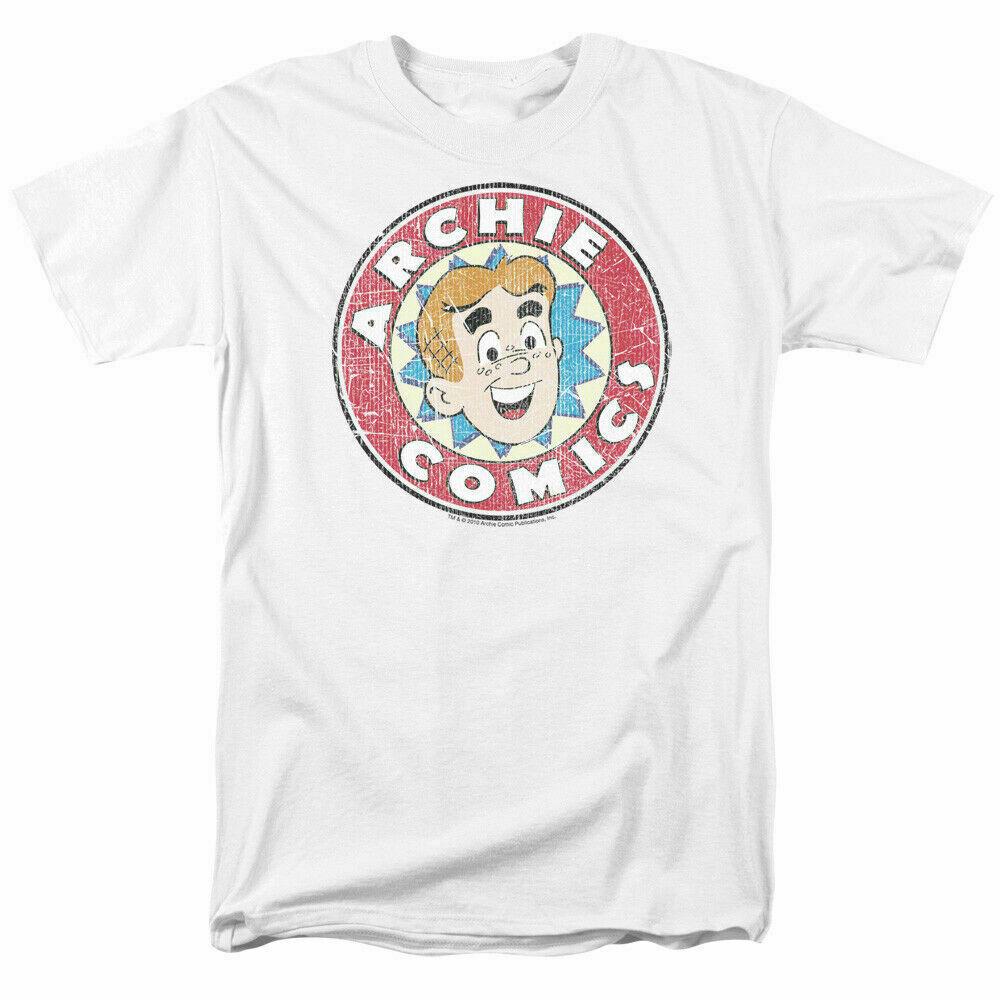 Archie Comics Logo T Shirt Licensed Comic Book Tee White Unisex T-Shirt