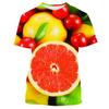 Новые летние футболки с принтом Strange Delicious Fruit Graphic 3D, мужские и женские забавные футболки с коротким рукавом, футболка большого размера, детская одежда