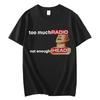 Смешные футболки с принтами Radiohead Streetwear Мода Рок Футболки с коротким рукавом Мужские Женские Летние Высококачественные Хлопковые Футболки