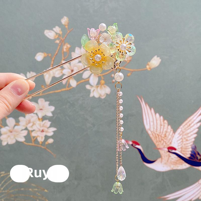 Старинная ретро-китайская шпилька для волос ханьфу для девочек