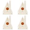4Pcs Outdoor Hanging Wooden Bird House Nests Nesting Cage Garden Decoration Ornament