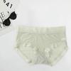Ladies Panties Solid Color Thin Breathable Soft Sexy Panty Underwear Elastic Mid-Waist Seamless Briefs Underpants Women
