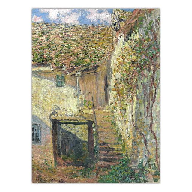 Французская классическая картина маслом Клода Моне, украшение для дома, печать на холсте, настенные панно, постер, печать на холсте, картины
