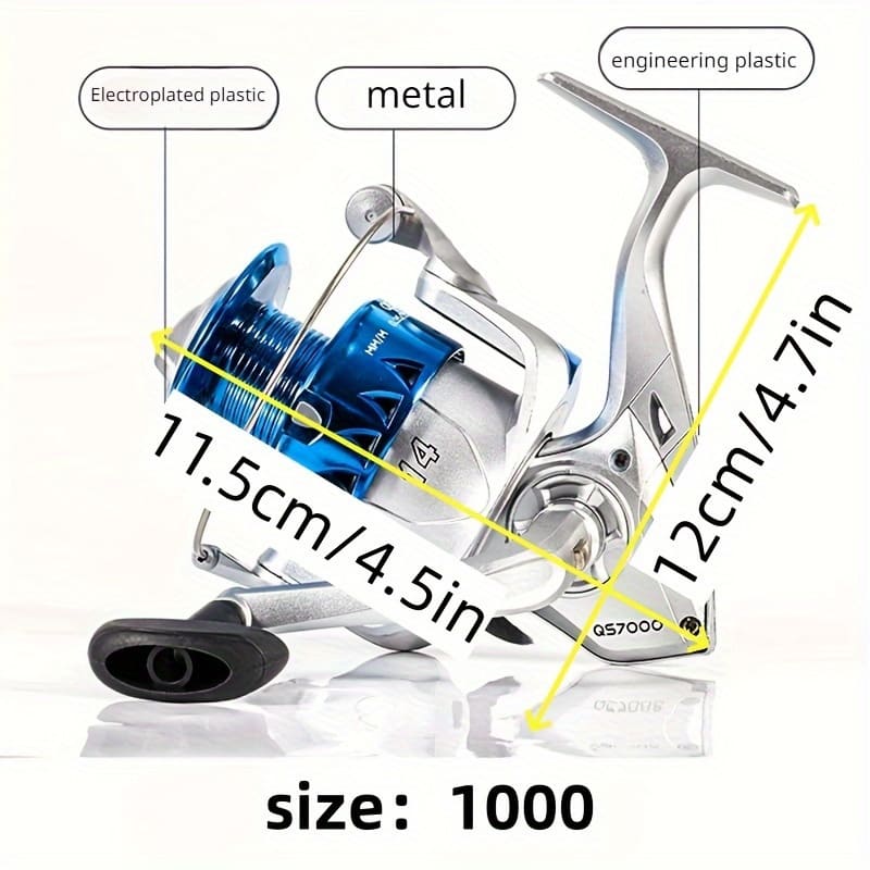 Спиннинговая катушка с высоким передаточным числом и плавной системой подшипников, подходит для морской и пресноводной ловли, байткастинговые катушки с высоким усилием разгрузки