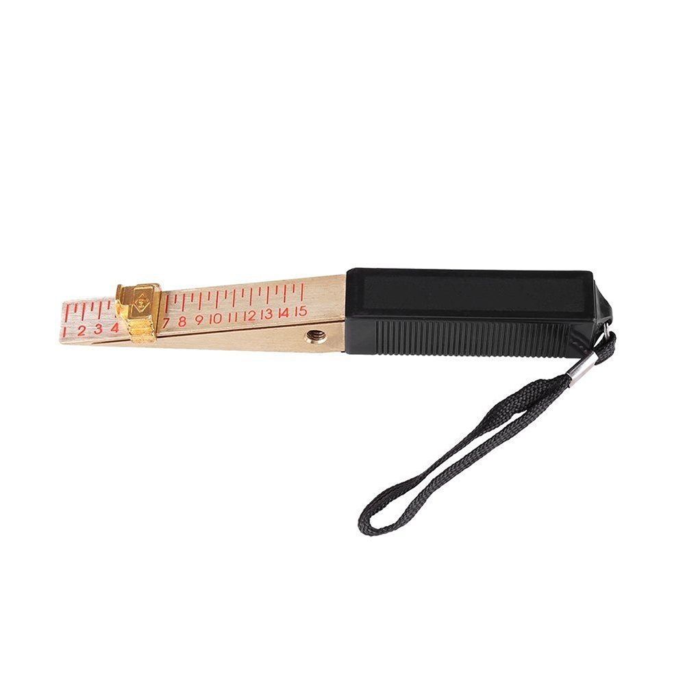 House 1-15mm Measure Tool Engineer Copper Wedge Shaped Detection Ruler Feeler Gauge Vernier Caliper