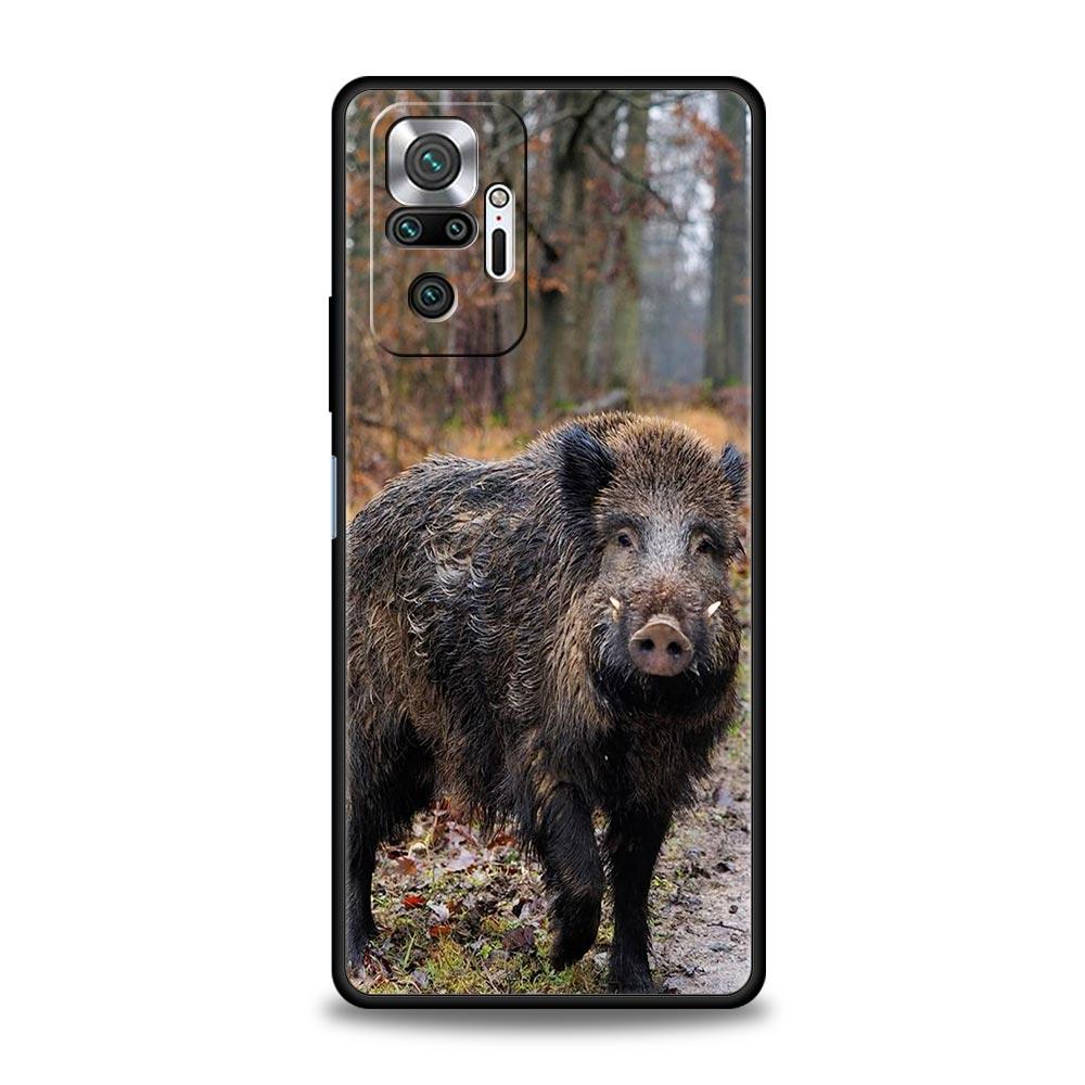 Чехол для телефона с изображением дикого кабана для Xiaomi Redmi Note 14 13 12 Pro Plus 5G 9S 9 10 11 4G 14C 13C 12C 10C 9C 9A Мягкий чехол