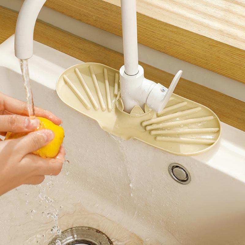 Оригинальный кухонный кран с защитой от брызг, место для хранения раковины и мыльница