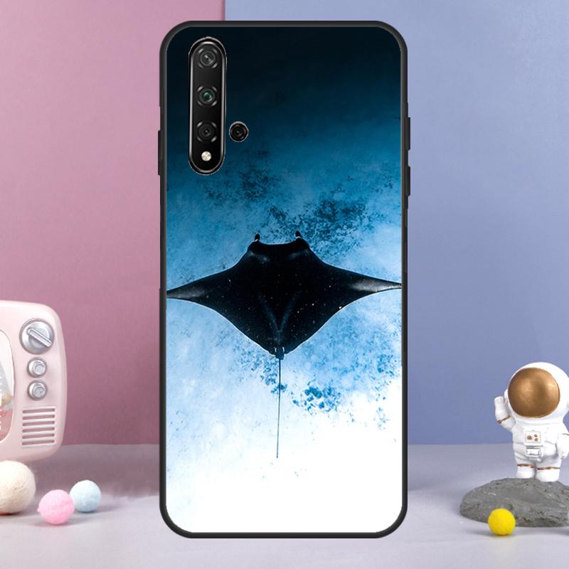 Чехол для Huawei Nova 12i 12s 11i 8i 7i 9 10 SE Y60 Y61 Y70 Y72 Y73 Y90 Y91 P20 P30 P40 Lite с рисунком ската