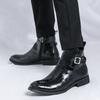 Мужские высокие кожаные ботинки Модный дизайнерский стиль Отдых на природе Вечеринка Повседневные офисные деловые мужские свадебные ботинки 38-47