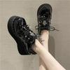 Retro British Style Niche Design Small Leather Shoes Women's Spring and Summer New Thick-soled Muffin-soled Single Shoes