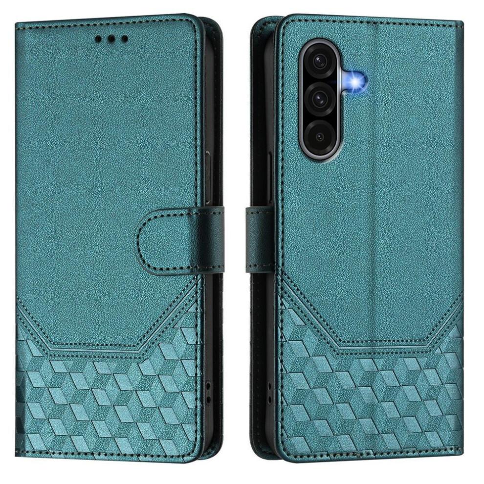 (dark green, Samsung A26 5G) Leather Case Wallet Durable Leather Rfid Blocking Card Holders Shockproof Kickstand Protective Flip Cover