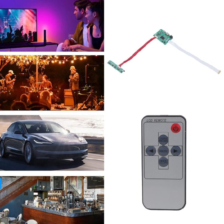 Высокосовместимая плата драйвера LCD eDP для экранов 10-17,3 дюйма, TYPE C, быстрая установка, поддержка нескольких языков и разрешений