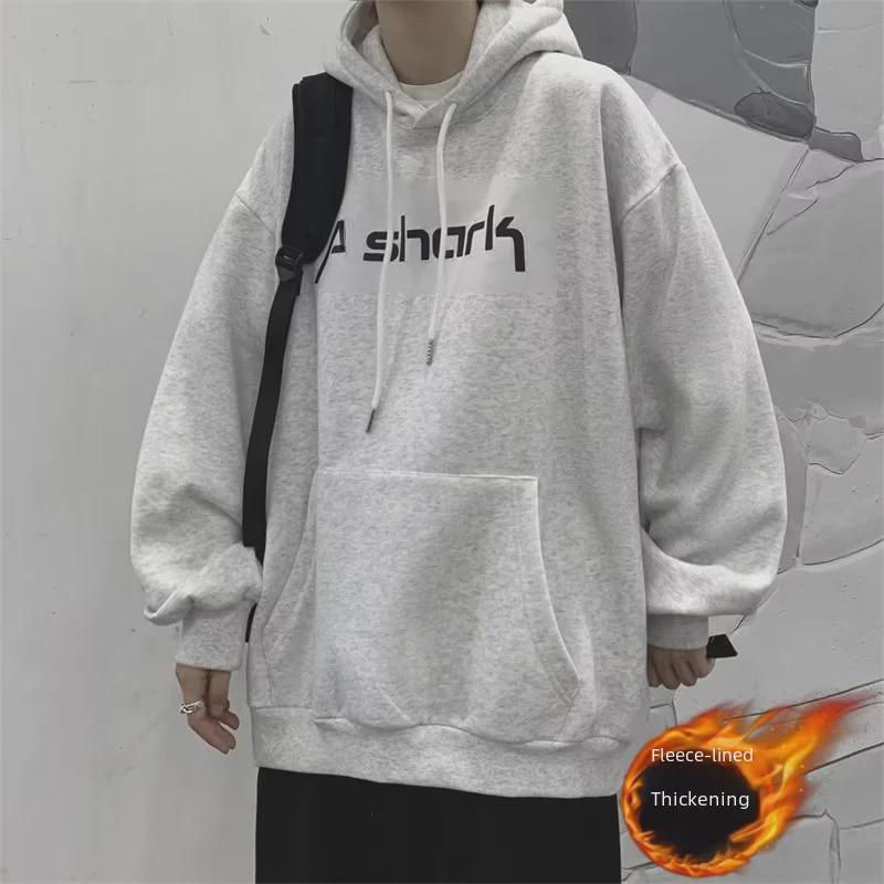Осень 2023 года унисекс модная свободная толстовка с капюшоном – универсальный топ с длинными рукавами для мужчин и женщин