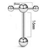 Tongue Rings Removable Ball Tongue Barbell Slave Ring Piercing Barbell Piercing