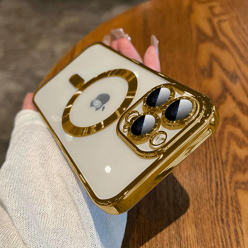 Роскошный Покрытие Магнитный Для Magsafe Чехол Для iPhone 15 14 13 12 11 16 Pro Max Plus Беспроводная Зарядка Ударопрочный Чехол Аксессуары