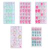 120Pcs Kids Fake Nails Full Cover Press On Nails Girls Manicure False Nails