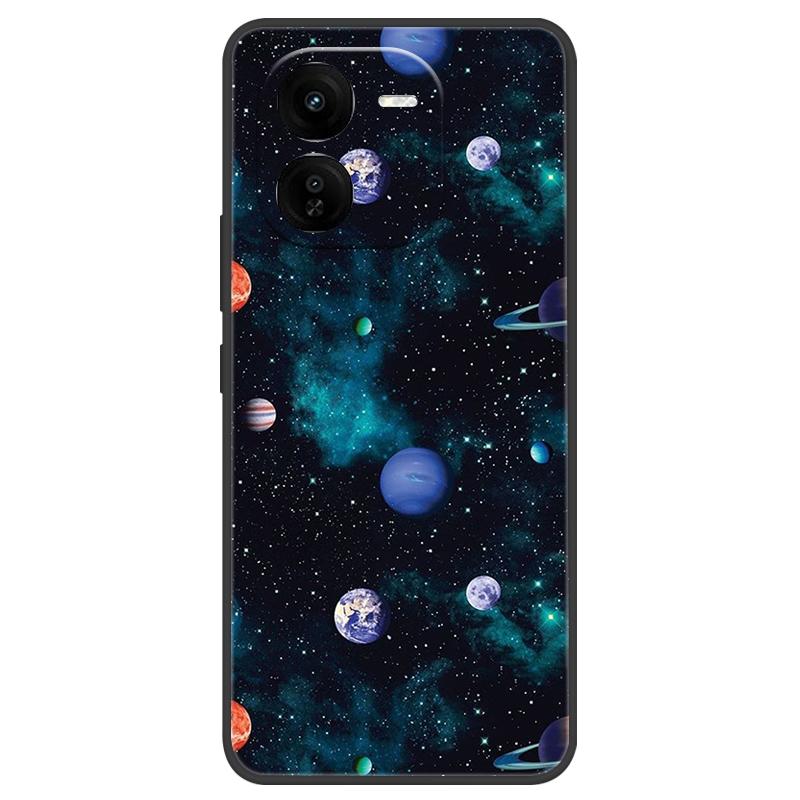 Для Vivo IQOO Z9x Чехол Силиконовый Роскошный Космический Мягкий Бампер для Vivo IQOO Z9 Turbo Чехол для Телефона TPU Funda Для IQOOZ9 Turbo Модный