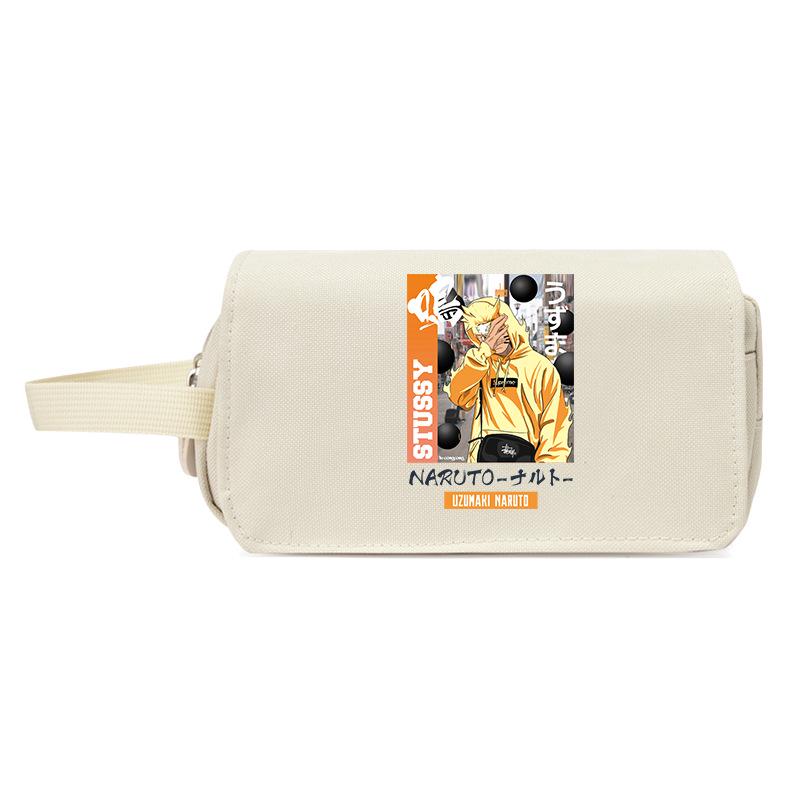 Naruto Edition Japanese-Style Pencil Case for Students, Large Capacity, Anime Design