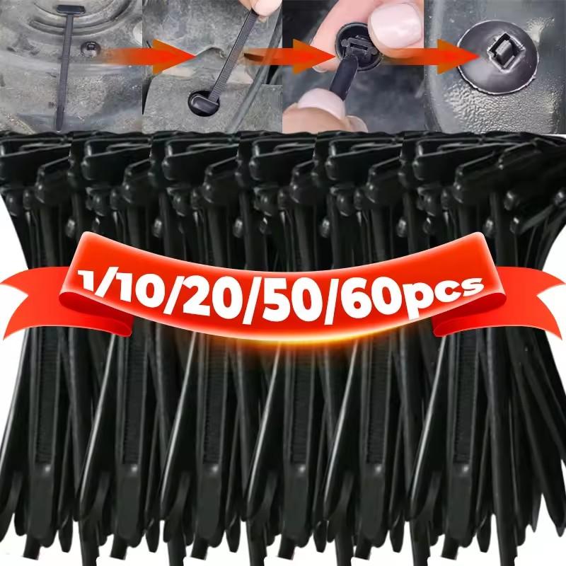 300/1 ШТ. Универсальная пряжка-стяжка для кабеля, сверхпрочная, самоблокирующаяся, нейлоновая стяжка-молния, держатель для автомобиля, многоцелевой пластиковый инструмент для стяжек