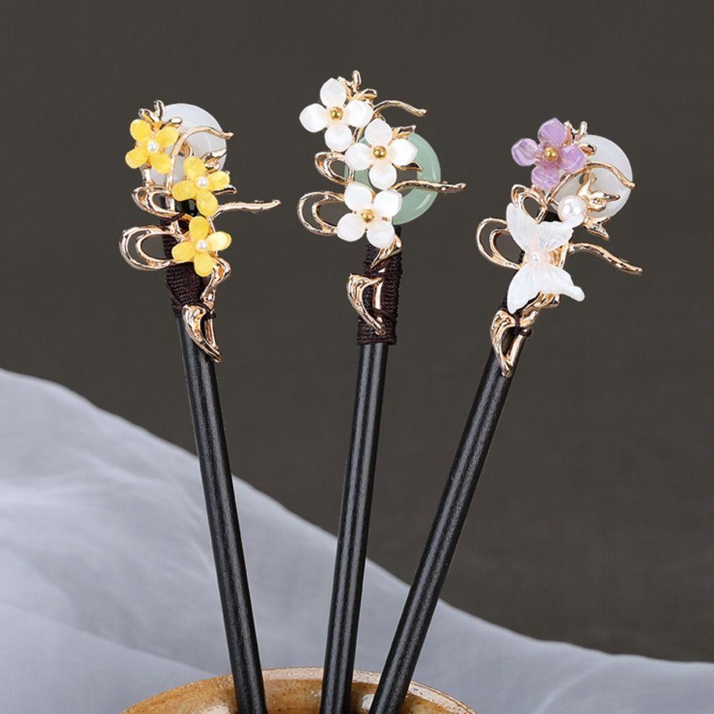 Tool Ancient Headwear Hanfu Hair Sticks Ancient Style Hairpin Chinese Style Headwear Wooden Hairpin