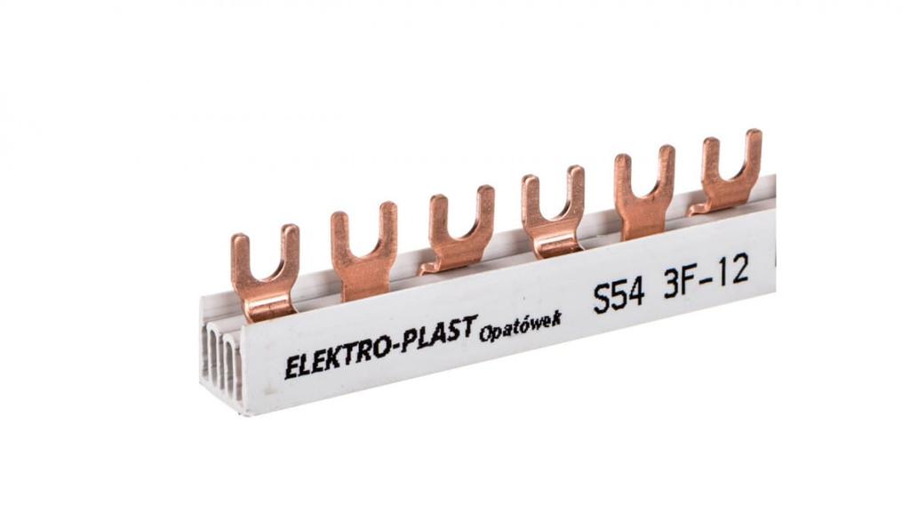 Connection busbar 3P 63A 12mm2 fork (54mod.) 3F S-543F-12 45.312