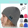 Мягкая теплая шапка бини Bluetooth умная шапка с беспроводным набором наушников и микрофоном-динамиком