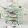 Metal Desktop File Organizer: Office Folder Storage & Bookend Rack