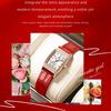 JIN SHI DUN Brand Watch Light Luxury Waterproof Luminous Quartz Watch Simple Diamond Set Women's Watch