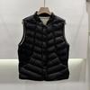 Autumn and winter new fashion small stand-up collar short vest light twill white duck down jacket vest vest vest vest