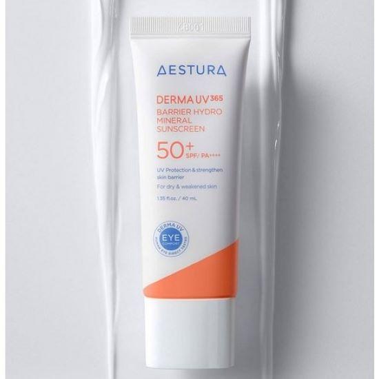 AESTURA Derma UV365 Barrier Moisture Mineral Sunscreen SPF50+ PA++++ 40ml