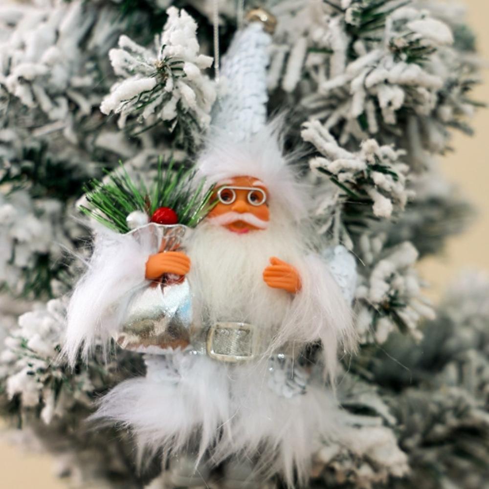 Новогодний стоящий Санта Клаус с капюшоном, креативные рождественские украшения, новые рождественские подарки, подвеска