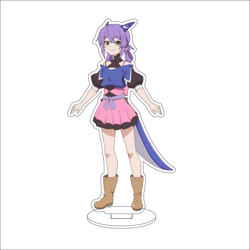 16CM Anime Cosplay Acrylic Stand Ornaments Azusa Falufal Sharula Haruka Flattelude Figure Stand Halloween Gifts