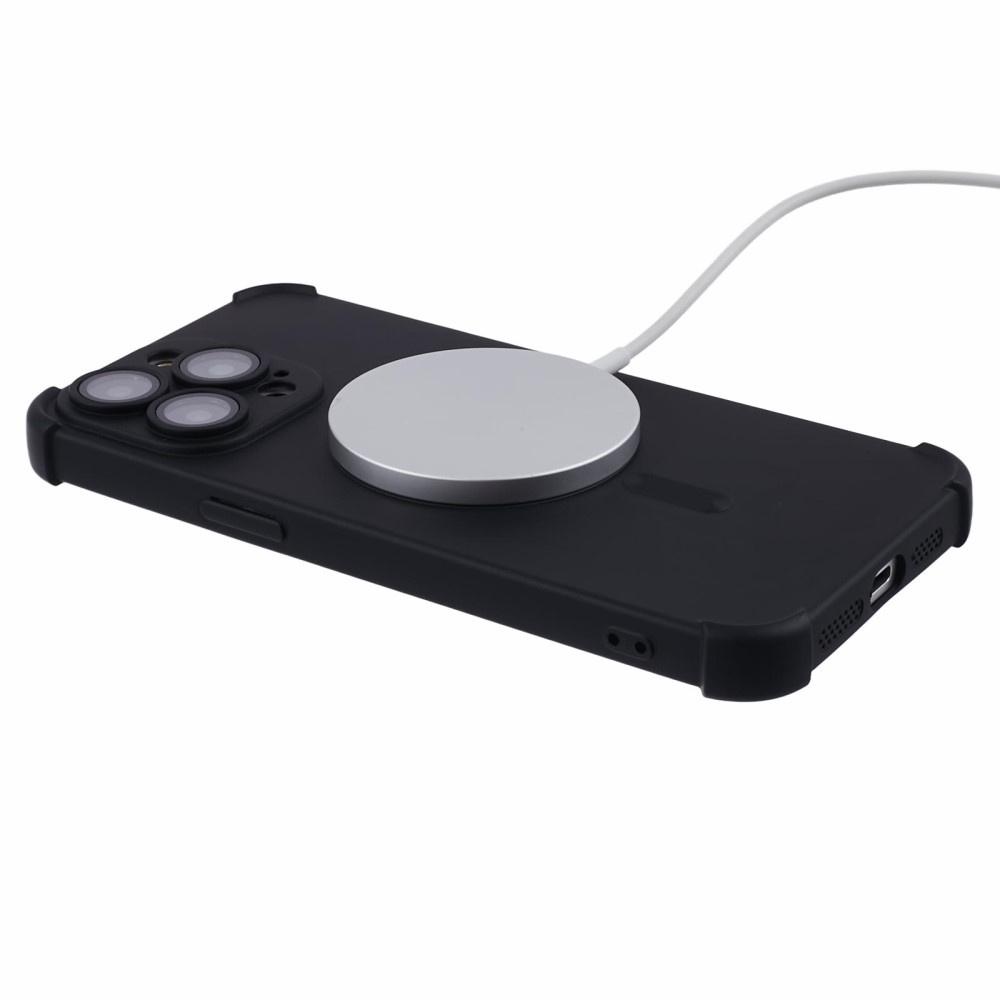Silicone Case for iPhone 15 Pro Max, Magnetic, for MagSafe, Black
