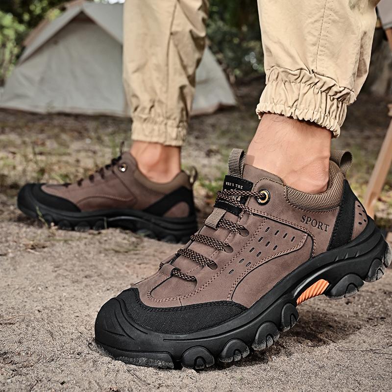 Модные мужские кроссовки из натуральной кожи для спорта, мужская повседневная обувь для путешествий, отдыха, прогулок, скалолазания, мужская обувь для отдыха на природе, походов и туризма