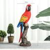 Изделия из смолы Ручная работа Имитация скульптуры животного Цветные украшения попугая Статуэтка попугая Макао Декоративные фигурки Украшение дома