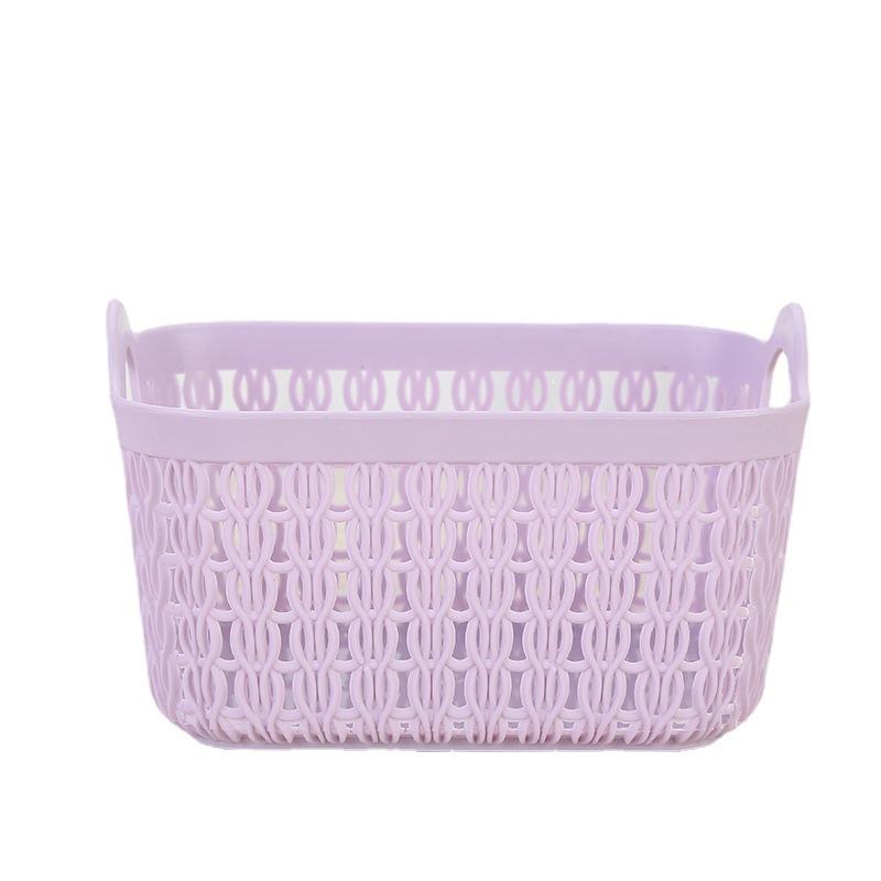 1 шт. полая переносная корзина для хранения кухонная, домашняя, офисная, сложенная вручную, резная, из ротанга, пластиковый органайзер, контейнер