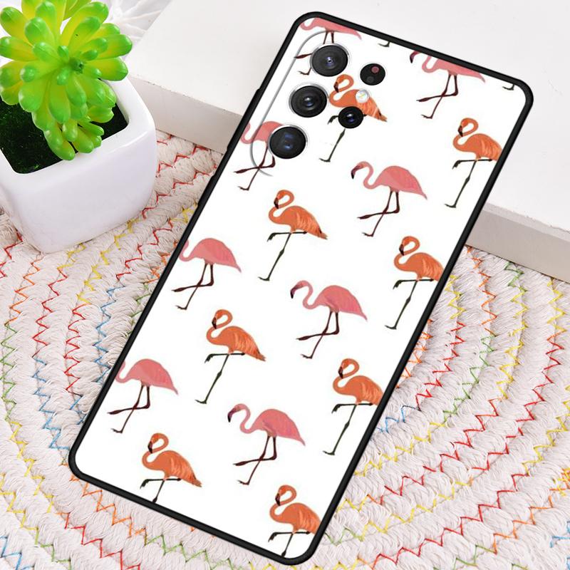 Розовый Красный Фламинго ТПУ Чехол Для Телефона Для Samsung Galaxy note 10 pro S26 S25 S24 S23 S22 Ultra Plus S21 FE S20 Ударопрочный Чехол