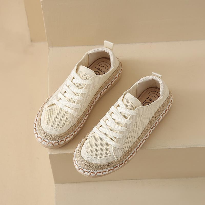 Сетчатые женские лоферы, старые пекинские тканевые туфли, женские летние тонкие повседневные универсальные туфли на плоской подошве для ленивых рыбаков