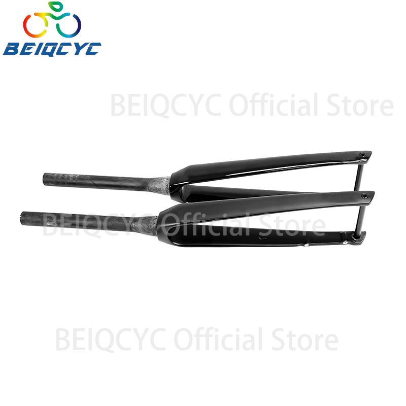 Carbon Internal Cables Fiber Road Front Fork Thru Axle  Disc Brake Racing Road Fork 700*32C Tapered Tube Cyclocross Rigid Fork