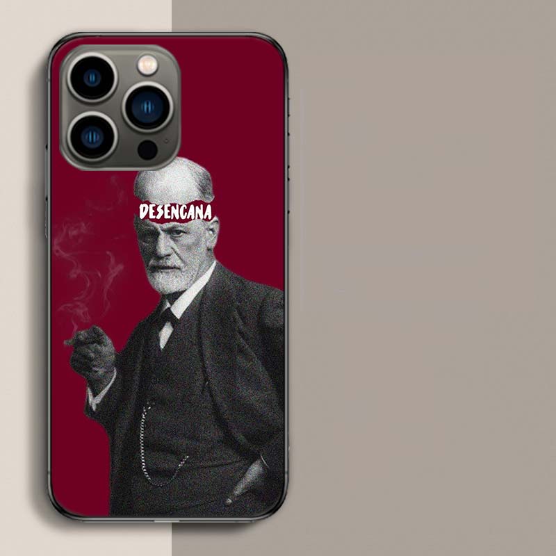 Sigmund Freud Founder of psychoanalysis Phone Case For Apple Iphone 16E 16 17 Pro Max Air 15 Pro 14 Plus 12 13 Mini Cove