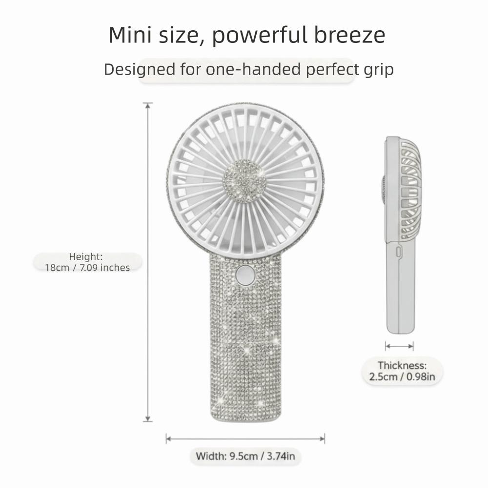 Small Size Handheld Personal Fan USB Rechargeable Mini Fan Portable Use