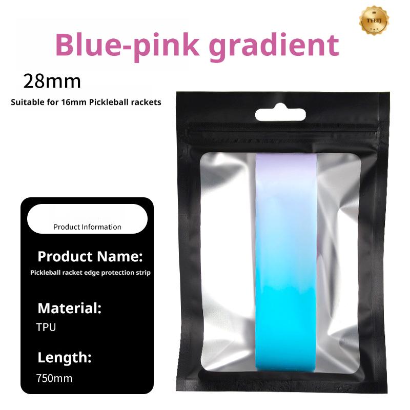 Pickleball Paddle Edge Protection Strip Dual-Color Gradient Edge Guard Anti-Chip Edge Tape Protective Strip