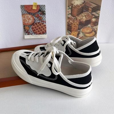 Парусиновые туфли для женщин, летние, новые, свежие, дышащие, мягкие, на плоской подошве, простые, удобные, женские кроссовки на толстой подошве